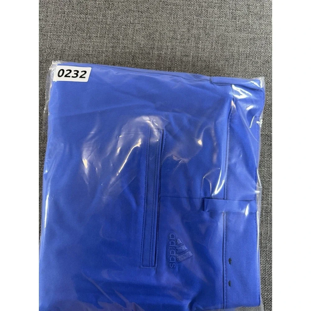 Adidas Golf Pants Men's 36x30 Blue Performance Stretch Flat Front Chino